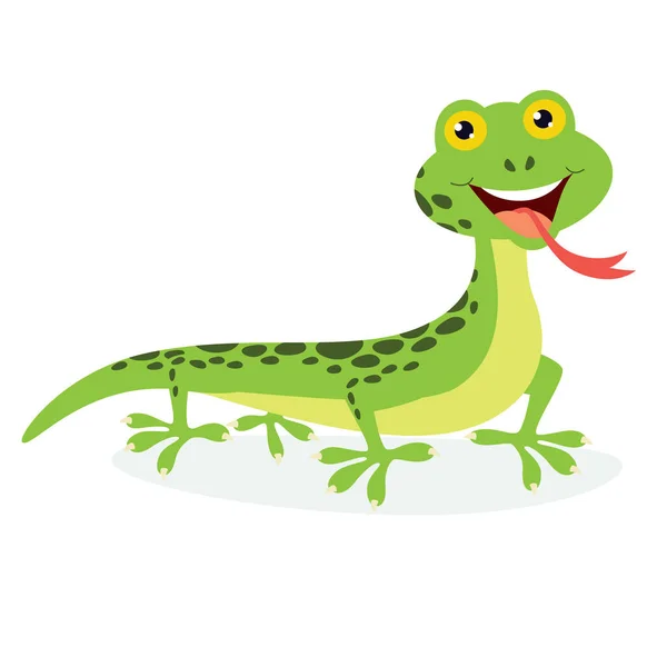 Cartoon Illustration Lizard — Stock Vector