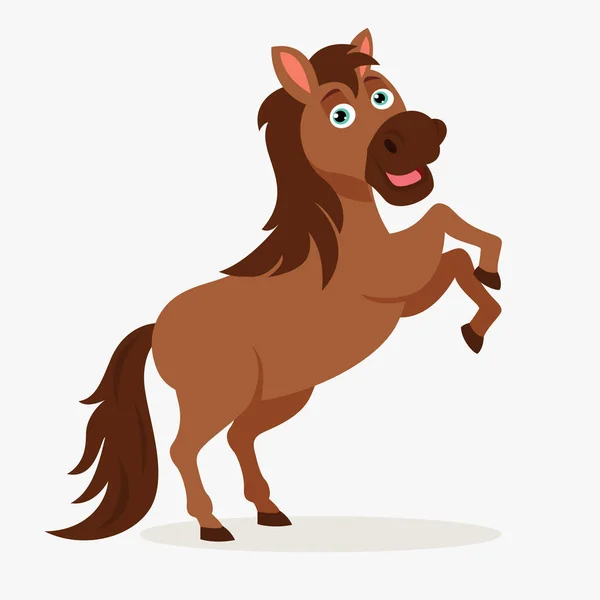 Cartoon Illustration Eines Pferdes — Stockvektor