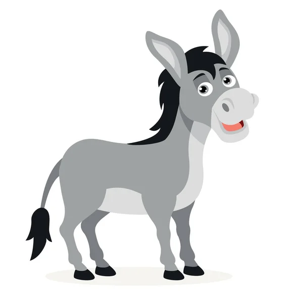 Cartoon Illustration Eines Esels — Stockvektor