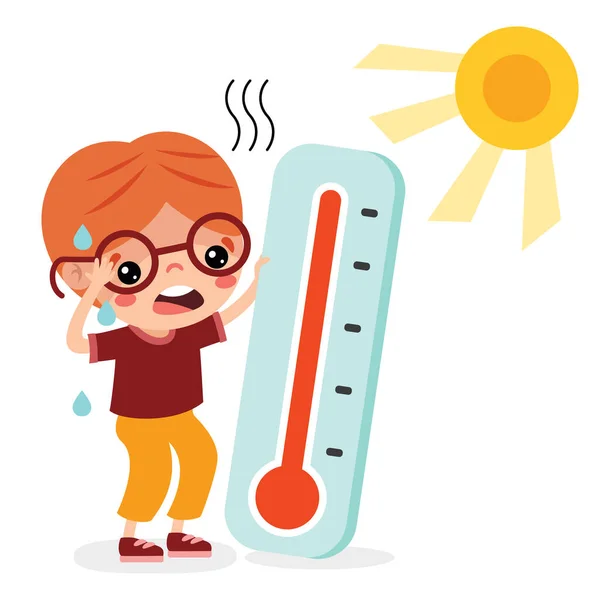 Varmt Väder Och Solig Dag — Stock vektor
