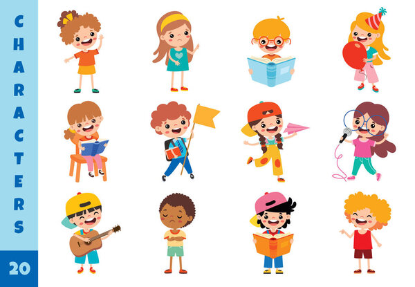 Мультфильм Дети, занимающиеся различными видами деятельности