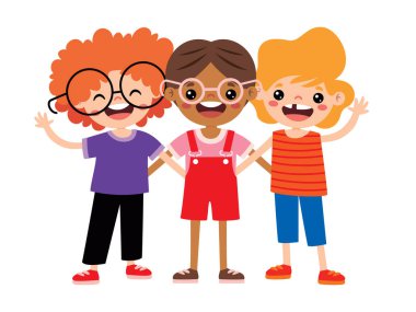 Çocukların Sarılma Çizgi Filmi