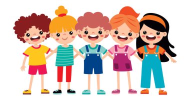 Çocukların Sarılma Çizgi Filmi