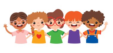 Çocukların Sarılma Çizgi Filmi