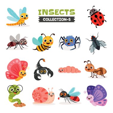 Çeşitli Karikatür Böcekleri