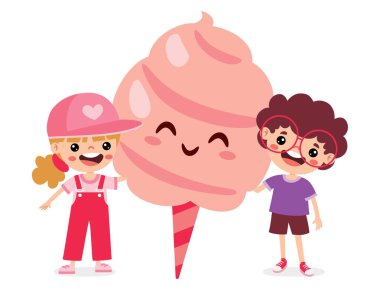 Pamuk Şekerli Çocuğun Çizimi