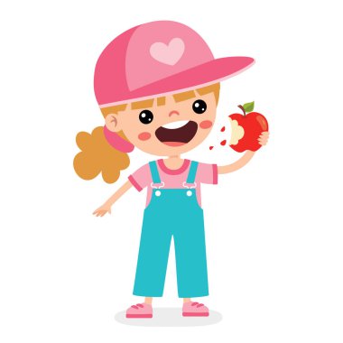 Elmalı Çocuğun İllüstrasyonu