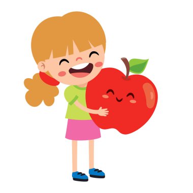 Elmalı Çocuğun İllüstrasyonu