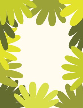 Boş Yeşil Bitkiler ve Yapraklar Arkaplanı