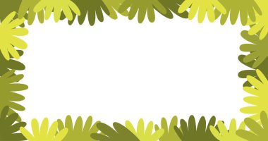 Boş Yeşil Bitkiler ve Yapraklar Arkaplanı