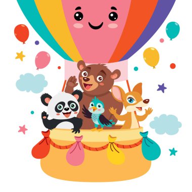 Hayvanlar Balonla Uçuyor