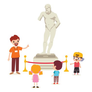 Çizgi filmdeki çocuklar müzede