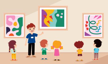 Çizgi filmdeki çocuklar müzede