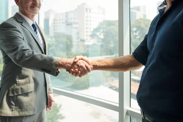 Cropped Image Business Partners Shaking Hands Meeting Royalty Free Stock Photos