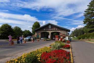 Gramado Rio Grande do Sul Brazil, January 01. 2023: Gateway to Gramado, a tourist town in the Serra Gaucha.