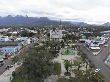 Praia Grande Santa Catarina Brezilya, 20 Temmuz. 2023: Praia Grande Kilisesi, Paroquia Sao Sebastiao. Kanyonlar şehri.