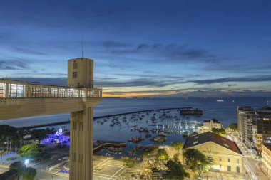 Salvador Bahia Brezilya 'daki Lacerda Asansörü.