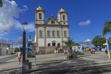 Salvador Bahia Brezilya, Nisan 03. 2024: Ünlü Nosso Kilisesi Senhor do Bonfim.
