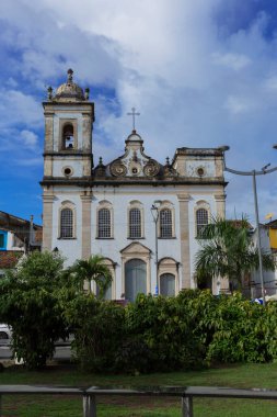 Salvador Bahia Brezilya, Nisan 02. 2024: Rahip Aziz Peter Kilisesi. Pelourinho, Salvador 'un tarihi merkezi.