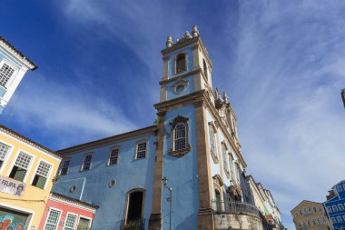 Salvador Bahia Brezilya, Nisan 02. 2024: Siyahların Hanımı Kilisesi Salvador 'un tarihi merkezinde.