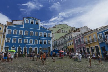 Salvador Bahia Brezilya, Nisan 03. 2024: Jorge Amado Evi Vakfı. Pelourinho, Salvador 'un tarihi merkezi.