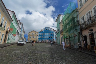 Salvador Bahia Brezilya, Nisan 03. 2024: Jorge Amado Evi Vakfı. Pelourinho, Salvador 'un tarihi merkezi.
