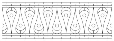 Çiçek ve Geometrik elementlerle klasik Siyah Sınır Vektör Grafiği. Zamansız zarafet, modern çok yönlülükle buluşur. Kusursuz fayanslar ve sınırsız ölçeklenebilir. Tasarımlarınıza kolaylıkla klasik bir cazibe katın..