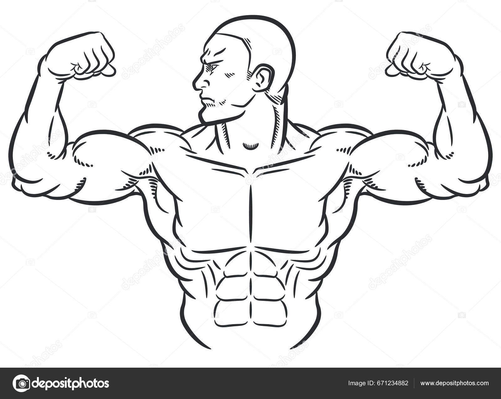 Bodybuilding Man Muscle Flex Dumbbell Posing Fitness Gym Workout Train  Health Weight Pose Fit Body Strong Design Logo SVG PNG Vector Clipart -  Etsy Israel