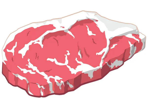 Красное Мясо Говяжьего Мяса — стоковый вектор