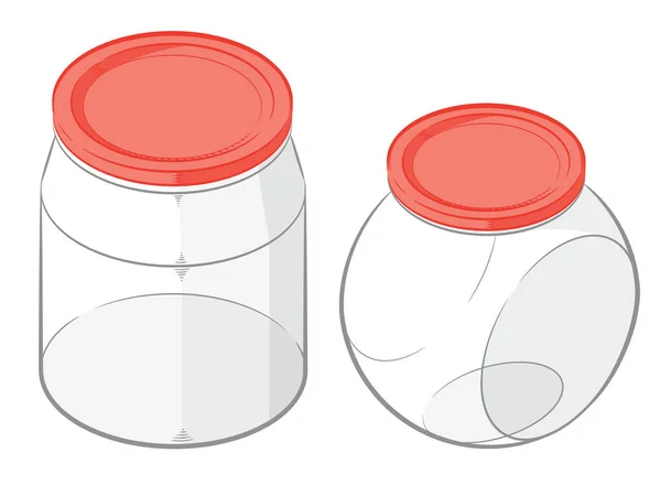 Embalagem Armazenamento Lanche Caixa Plástico Alimentos — Vetor de Stock