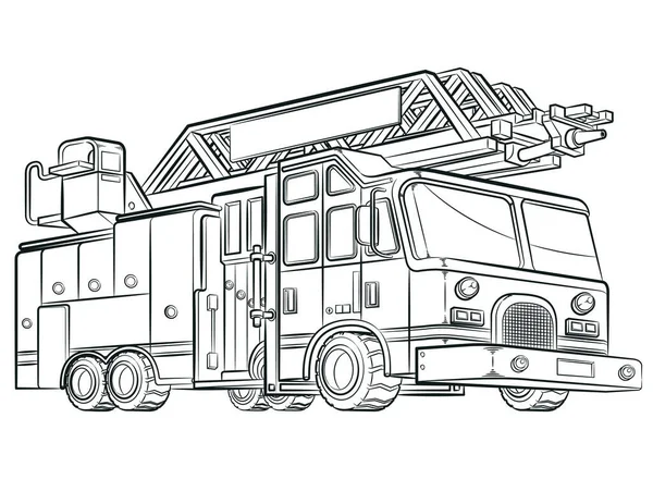 Sketch消防战斗机发动机卡车 矢量图形