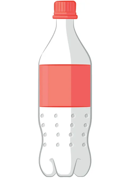 Refresco Vacío Cola Botella Plástico Ilustración De Stock