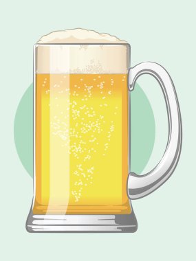 Büyük Ale Tankard Bardağının İçinde Bira