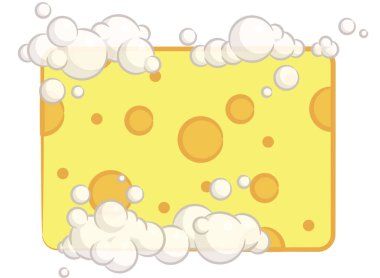 Sünger Bulaşık deterjanı Sabun köpüğüyle