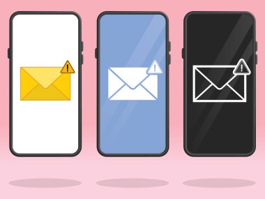 Akıllı Telefon E- posta Üçgeni Hata Uyarısı