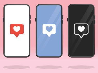 Smartphone Heart Love Social Media Interaction