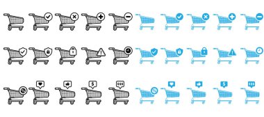 Simge Alışveriş Trolley Çevrimiçi Alışveriş Kontrolü