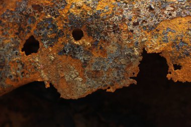 background photo of rusty metal with multicolor shades