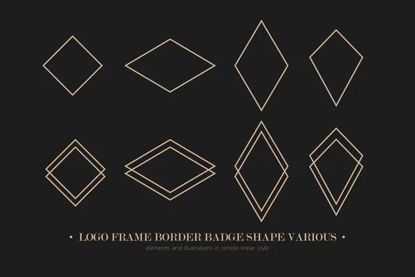 Logo tasarımı, dikdörtgen çerçeve sınır rozeti.