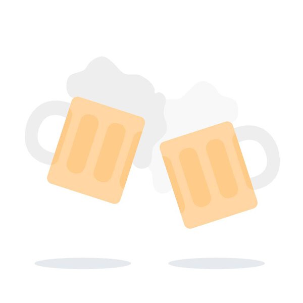 Mugs of Beer illustration