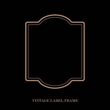 Eski etiket çerçeve, dekoratif vintage kenarlar, logo tasarımı çerçeve.
