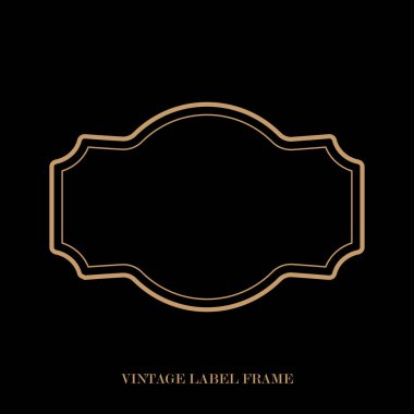 Eski etiket çerçeve, dekoratif vintage kenarlar, logo tasarımı çerçeve.