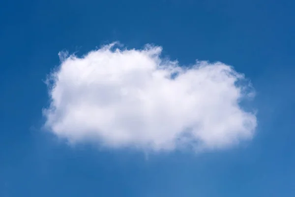 Nature Single White Cloud Blue Sky Background Daytime — Stock Photo, Image