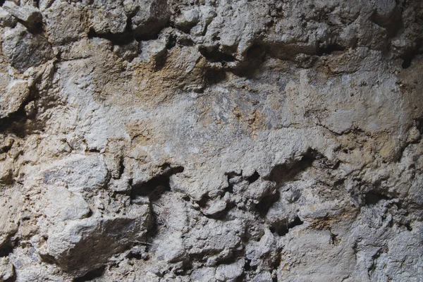 Pietra Sfondo Cemento Con Urti Vecchio Muro — Foto Stock