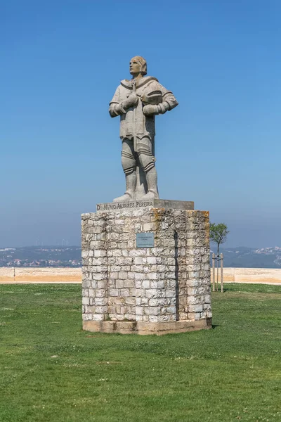 Ourem Santarem Portugal 2022 Zicht Nuno Alvares Pereira Sculptuur Werk — Stockfoto