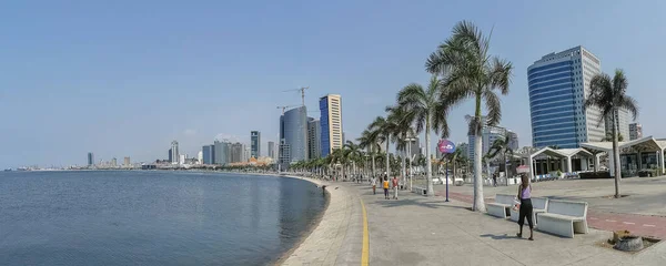 Luanda Angola 2022 Vista Panoramica Sulla Baia Luanda Luanda Percorso — Foto Stock