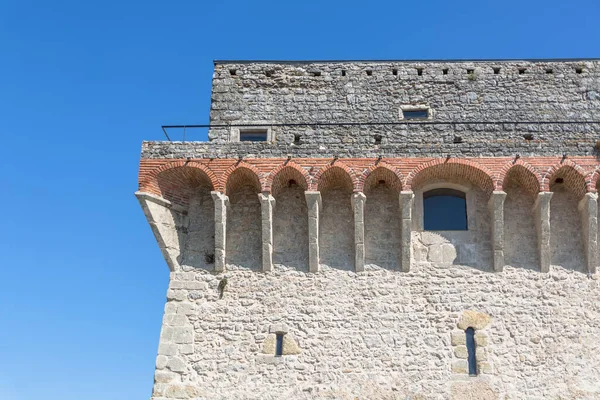 Ourem Santarm Portugal 2022 Detaillierte Fassade Der Mittelalterlichen Burg Des — Stockfoto