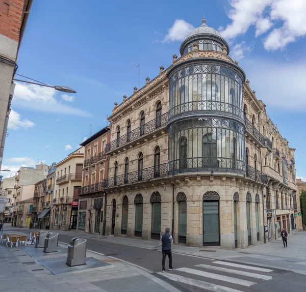 Salamanca Spanien 2021 Außenfassadengebäude Des Städtischen Wohnungsbauamtes Von Salamanca Marktplatz — Stockfoto