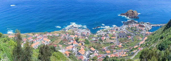 Île Madère Portugal 2023 Vue Aérienne Panoramique Sur Village Porto — Photo