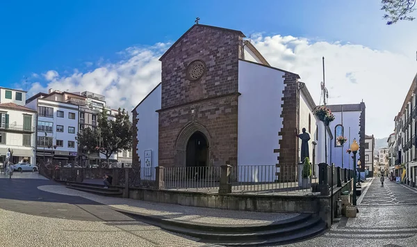 Madeira Island Portugal 2023 Панорамний Вид Фасаді Собору Богоматері Успіння — стокове фото